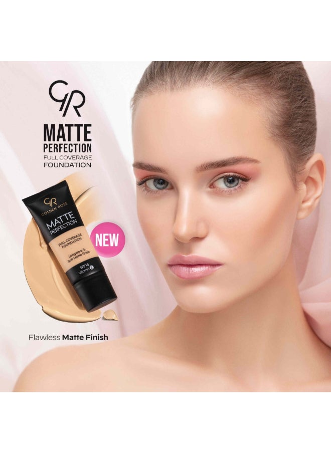 Golden Rose - Matte Perfection Full Coverage Foundation - NATURAL 6 - Image 1