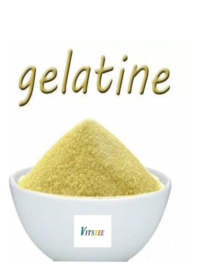 VITSZEECARE Gelatin Powder 50gm For jelly Making Food Grade,Hair removal,Peel Off Mask and Face Mask,Cooking/Baking for Candies,Cakes,Ice Cream,Desserts, Aspic,Corn,Confections