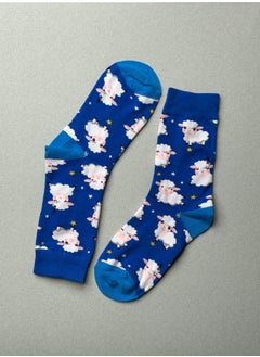 The Socks Hype 2 Pairs Sheep Socks for Men Women - Comfortable Cotton Blend Socks | Suitable for 35-42 Sizes | Adorable Farmyard Design, Perfect for Animal Lovers  - Image 1
