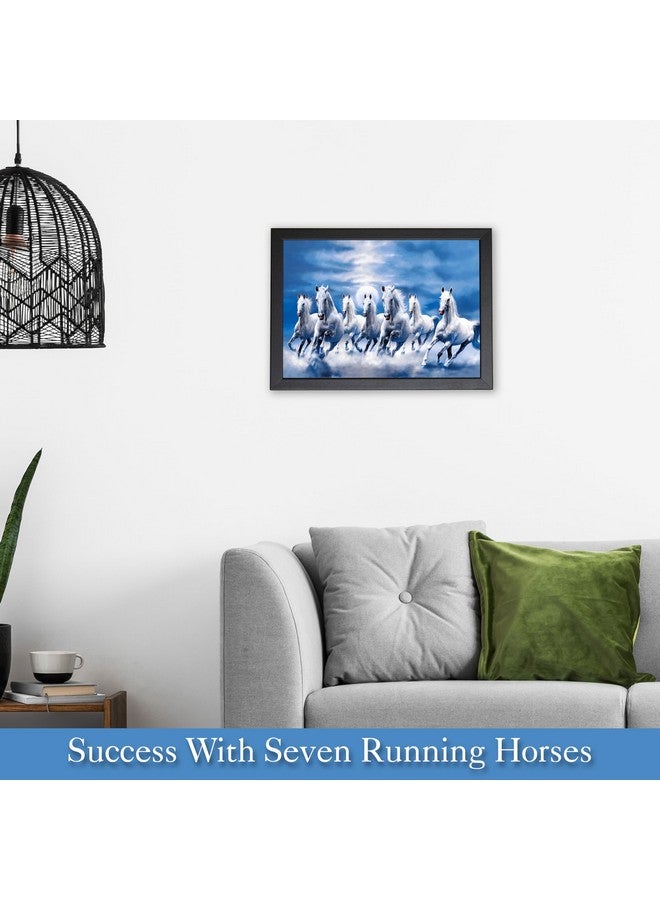 Rousrie 7 Horses Vastu Frame Painting For Bedroom, Living Room Home Décor Horse Running Wall Decoration, House Warming Gifts For New Home (50 By 35 Cm) (Design 5) - Image 4
