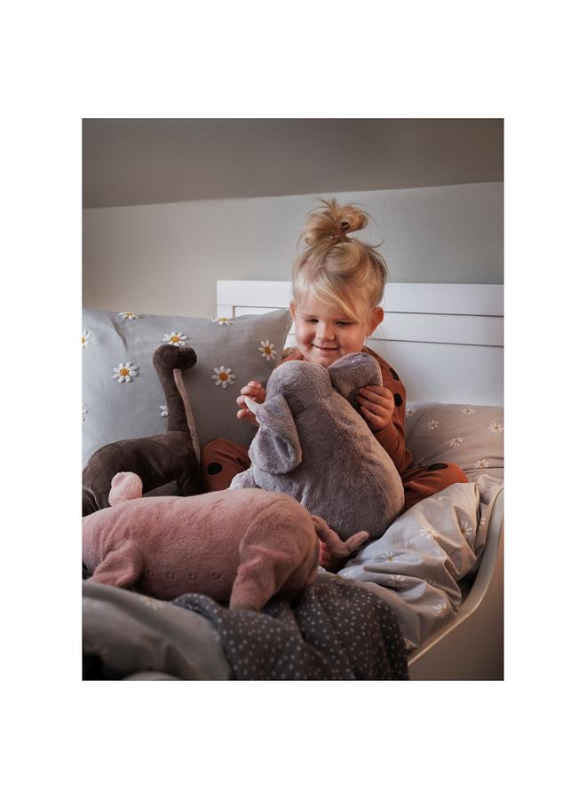 Zaboon Cushion cover, floral pattern grey/white, 50x50 cm - Image 3