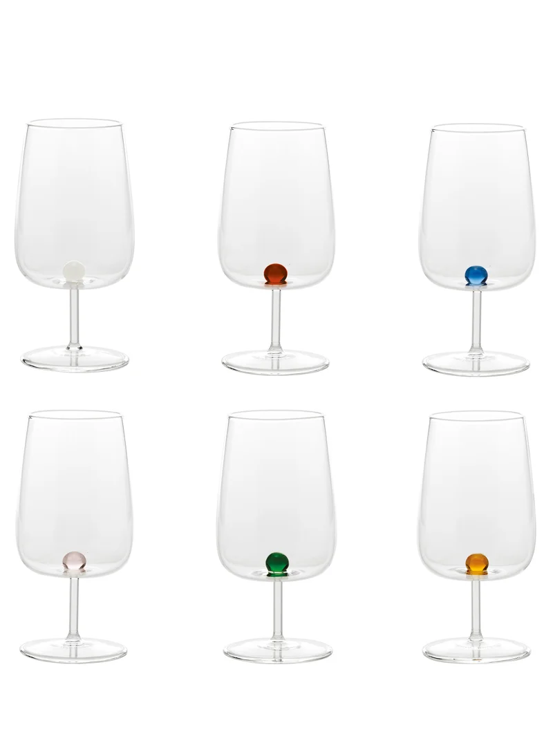 Zafferano Bilia Goblet Transparent Assorted Color