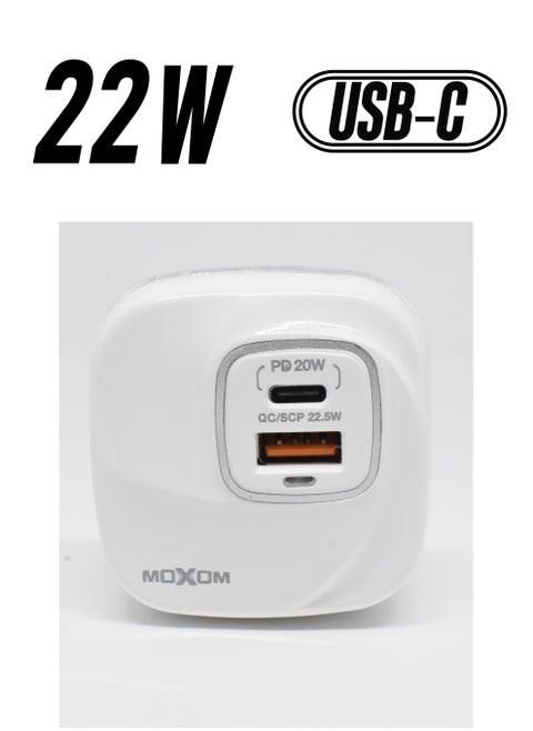 22.5W Type C PD Fast Charger with Lightning Cable Wall Power Compatible with iPhone 12 Pro Max/SE 2020/11/XR/XS/X/8/7,iPad Air 4/Pro 2020