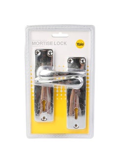 Yale Yale 2 Lever Chrome Lock with Handle Set Chrome 
