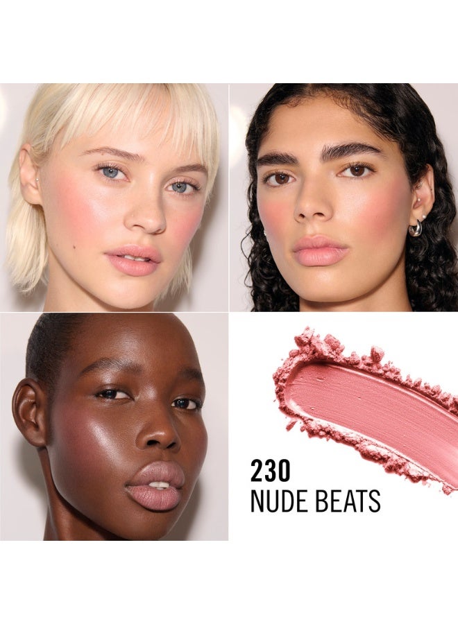 RIMMEL LONDON Full Volume Collection Cheek and Lip Stick 230 Nude Beats 6g - Image 5