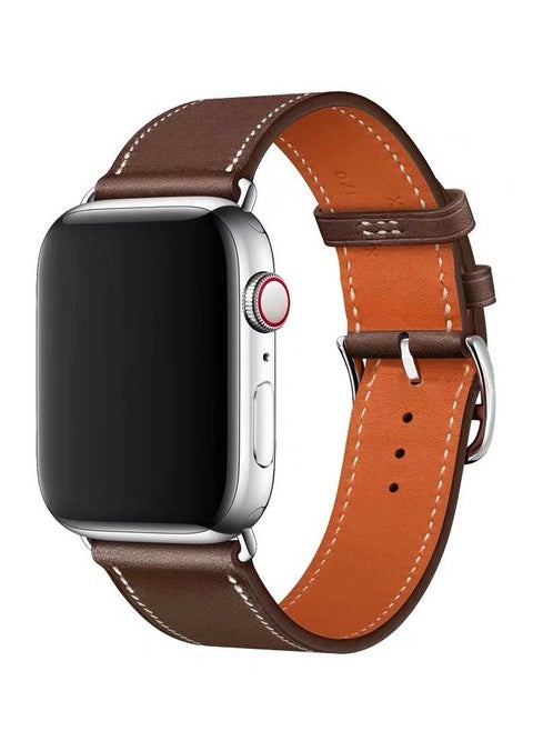 Leather replacement strap  for Apple Watch Series 38or 40or 41mm 7/6/5/4/3/2/1