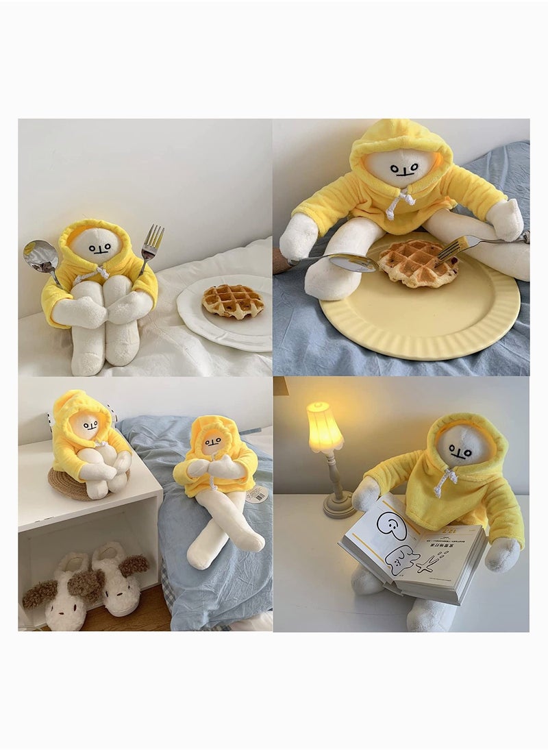 Generic - Banana Plush Man Toy,  Banana Weird Plushies with Magnets Changeable Pose Funny Cute Banana Doll Stuffed Decompression Perfect for Boys Girls Birthday 15Inch - Image 1