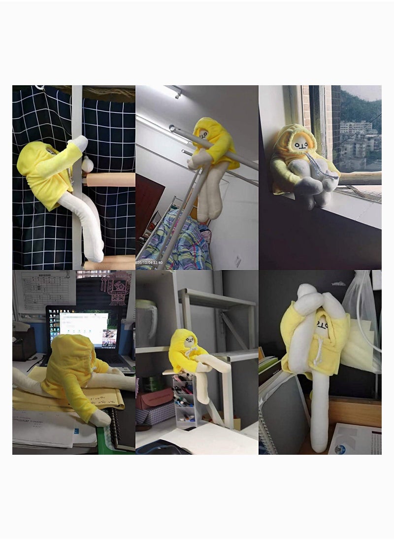 Generic - Banana Plush Man Toy,  Banana Weird Plushies with Magnets Changeable Pose Funny Cute Banana Doll Stuffed Decompression Perfect for Boys Girls Birthday 15Inch - Image 1