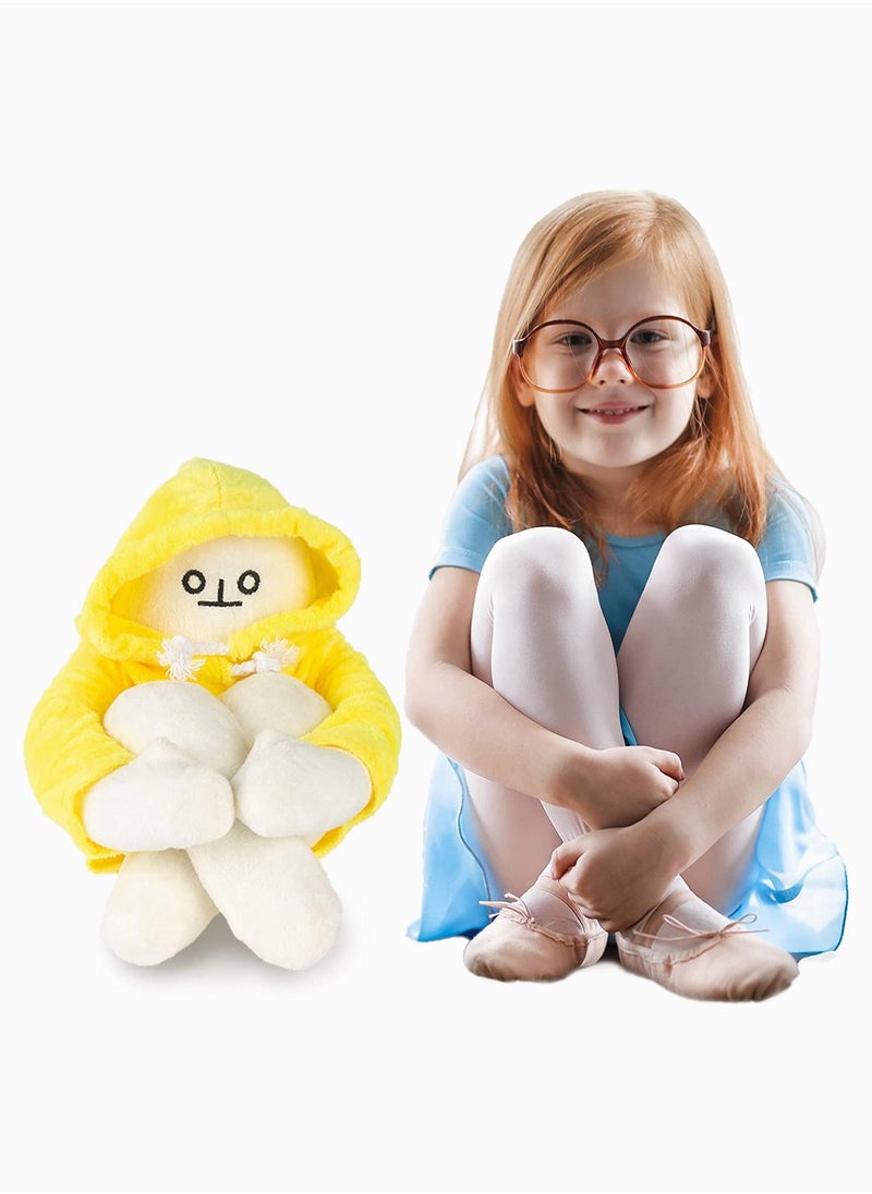 Generic - Banana Plush Man Toy,  Banana Weird Plushies with Magnets Changeable Pose Funny Cute Banana Doll Stuffed Decompression Perfect for Boys Girls Birthday 15Inch - Image 1