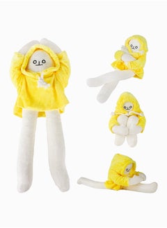 Banana Plush Man Toy,  Banana Weird Plushies with Magnets Changeable Pose Funny Cute Banana Doll Stuffed Decompression Perfect for Boys Girls Birthday 15Inch