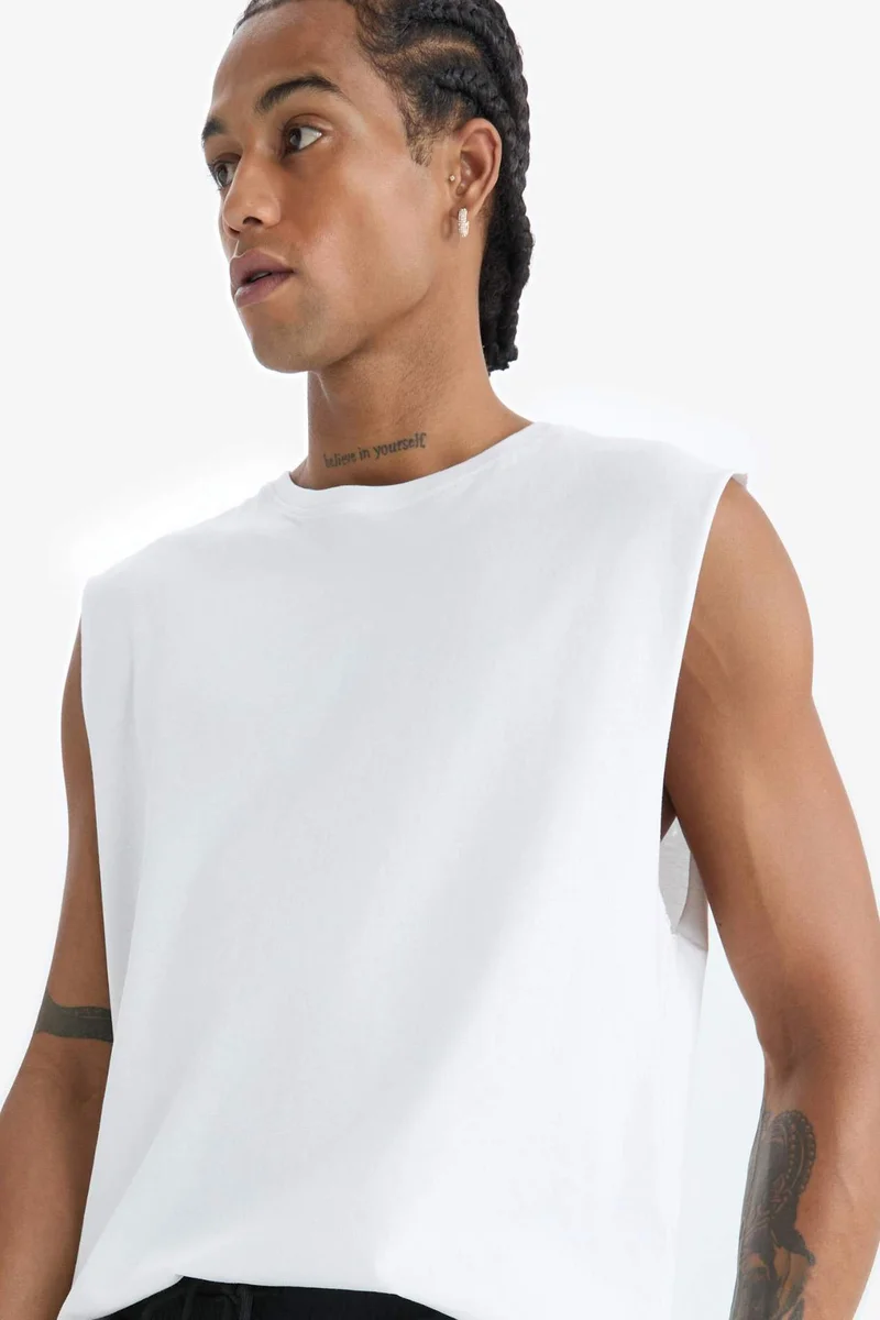 ديفاكتو DeFactoFit Boxy Fit Crew Neck Sports Tank Top