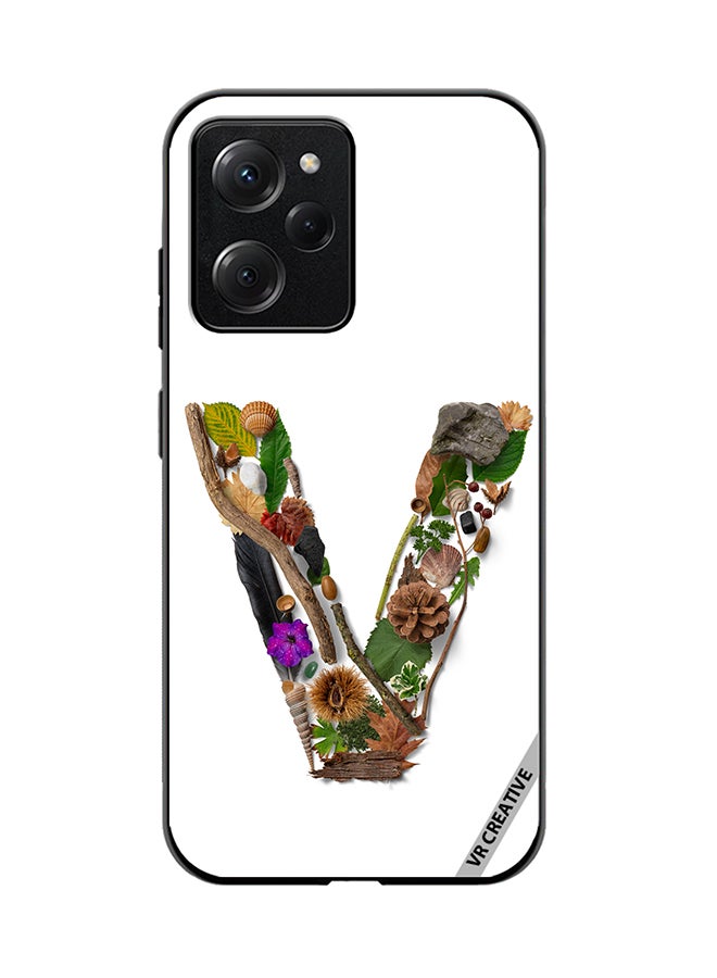 VR CREATIVE Protective Case Cover For Xioami Pcoo X5 Pro Alphabet V Design Multicolour - Image 1