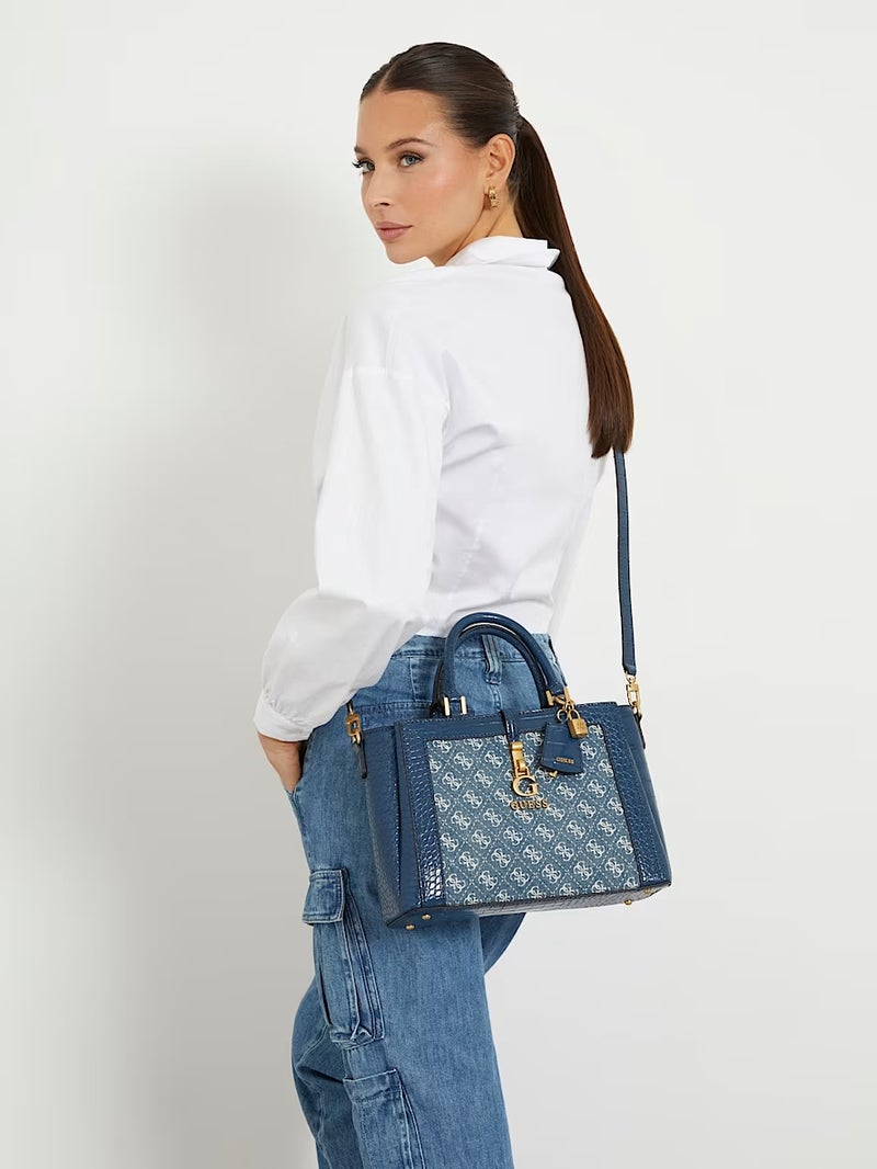 GUESS G James Quattro Girlfriend Satchel Fashion Crossbody Bag Camera bag Blue - Image 3