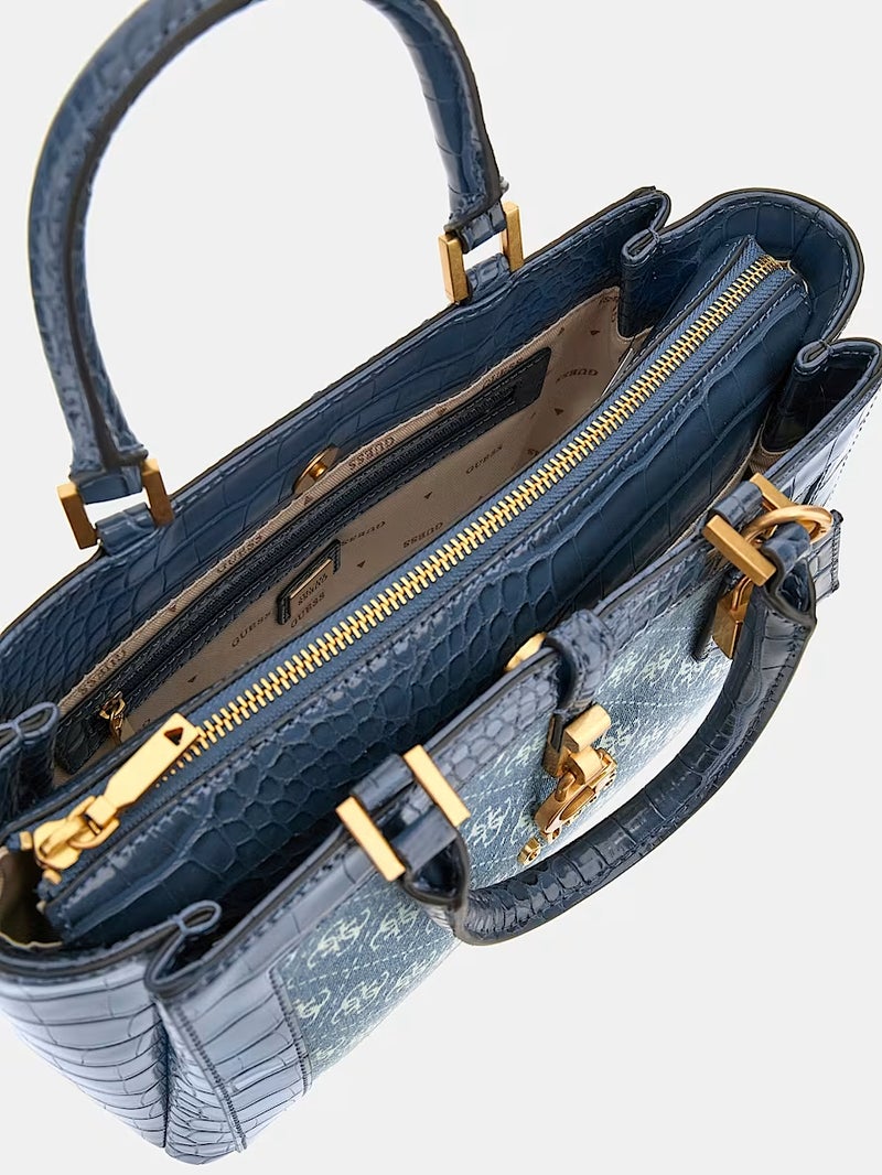 GUESS G James Quattro Girlfriend Satchel Fashion Crossbody Bag Camera bag Blue - Image 4