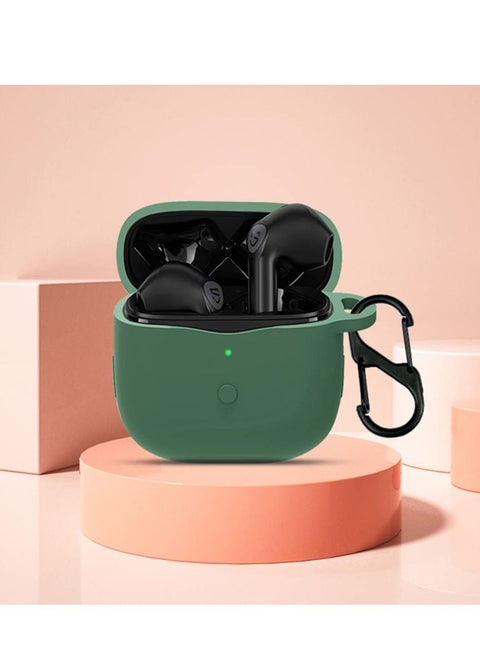 For SoundPEATS Air3 Protective Silicone Case for SoundPEATS Air3 Portable Charging Case with Carabiner Anti-Lost Keychain