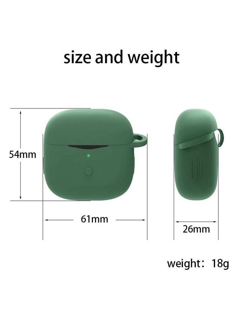 For SoundPEATS Air3 Protective Silicone Case for SoundPEATS Air3 Portable Charging Case with Carabiner Anti-Lost Keychain