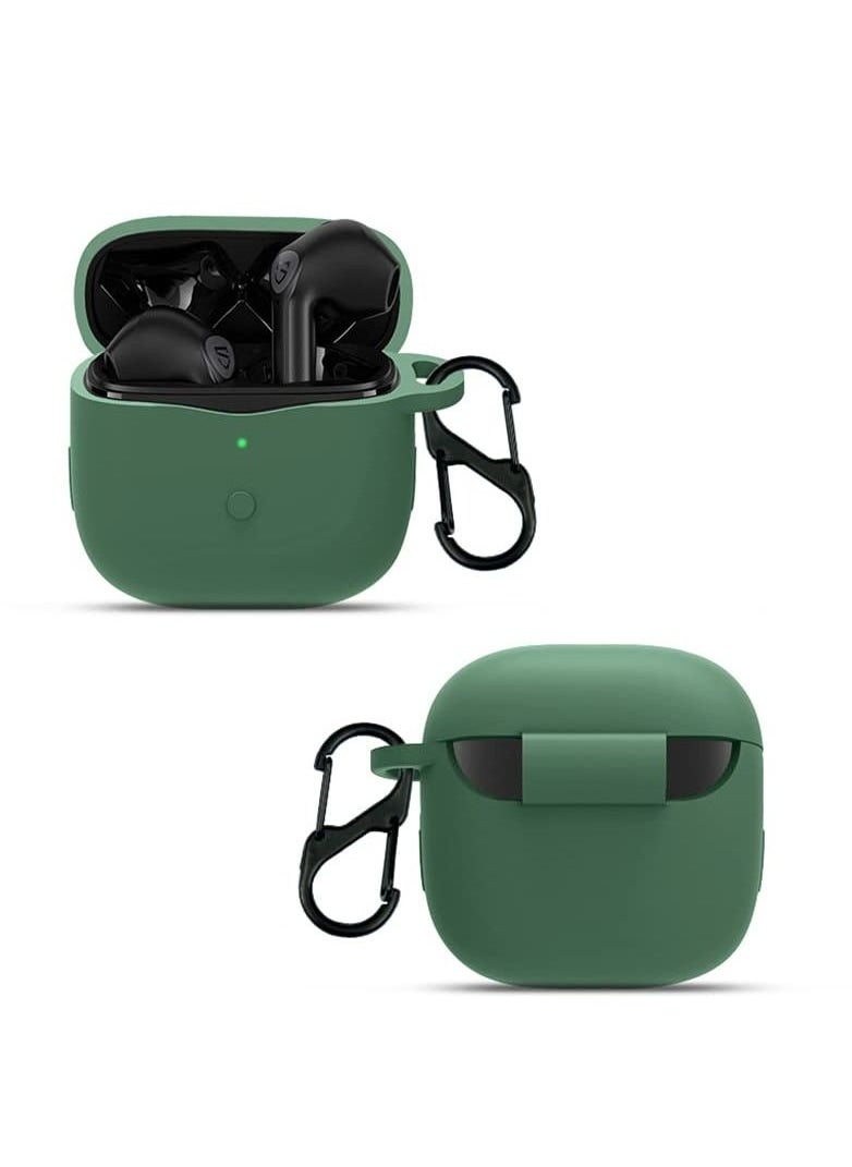 For SoundPEATS Air3 Protective Silicone Case for SoundPEATS Air3 Portable Charging Case with Carabiner Anti-Lost Keychain