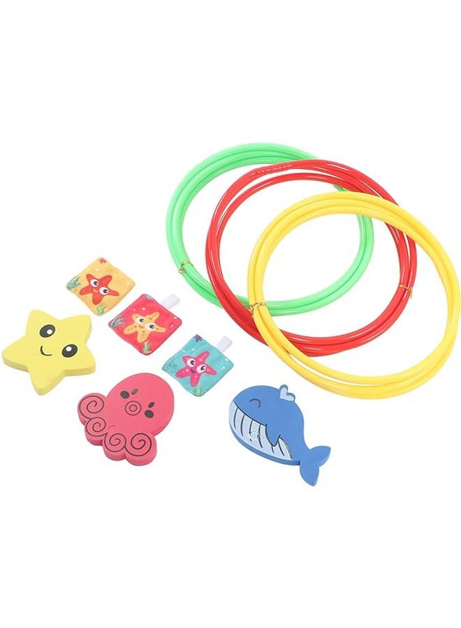 عام تدريب الأطفال على السباحة، حلقات السباحة، ألعاب حمام السباحة، التوازن الرياضي وتنسيق الجسم، ألعاب الحلقات الغواصة للبطولات وألعاب الماء، حلقات التدريب العائمة تحت الماء. - Image 1