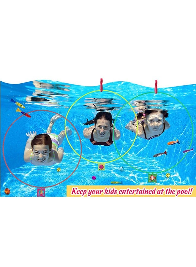عام تدريب الأطفال على السباحة، حلقات السباحة، ألعاب حمام السباحة، التوازن الرياضي وتنسيق الجسم، ألعاب الحلقات الغواصة للبطولات وألعاب الماء، حلقات التدريب العائمة تحت الماء. - Image 2
