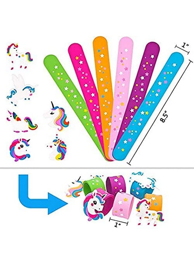 فافيلا أساور FAVELA للأطفال على شكل وحيد القرن، أساور يونيكورن على شكل وحيد القرن، أساور سيليكون، أساور هدايا للبنات، أساور قلابة للأطفال، عبوة من 6 قطع - Image 2