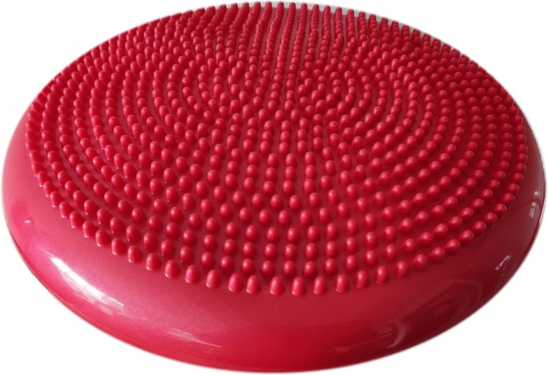 AppleRound Inflated Wobble Cushion with Hand Pump, Air Stability Board (Extra Thick), Core Balance Disc for Adults, Sensory Wiggle Seat for Kids, Flexible Seating for All Age, 13.5in / 34cm Diameter - Image 3