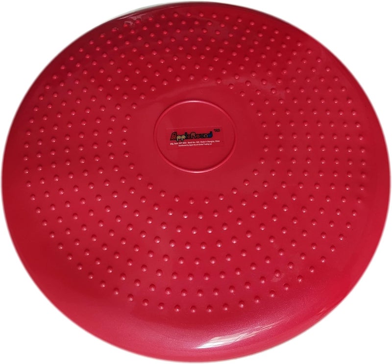AppleRound Inflated Wobble Cushion with Hand Pump, Air Stability Board (Extra Thick), Core Balance Disc for Adults, Sensory Wiggle Seat for Kids, Flexible Seating for All Age, 13.5in / 34cm Diameter - Image 4