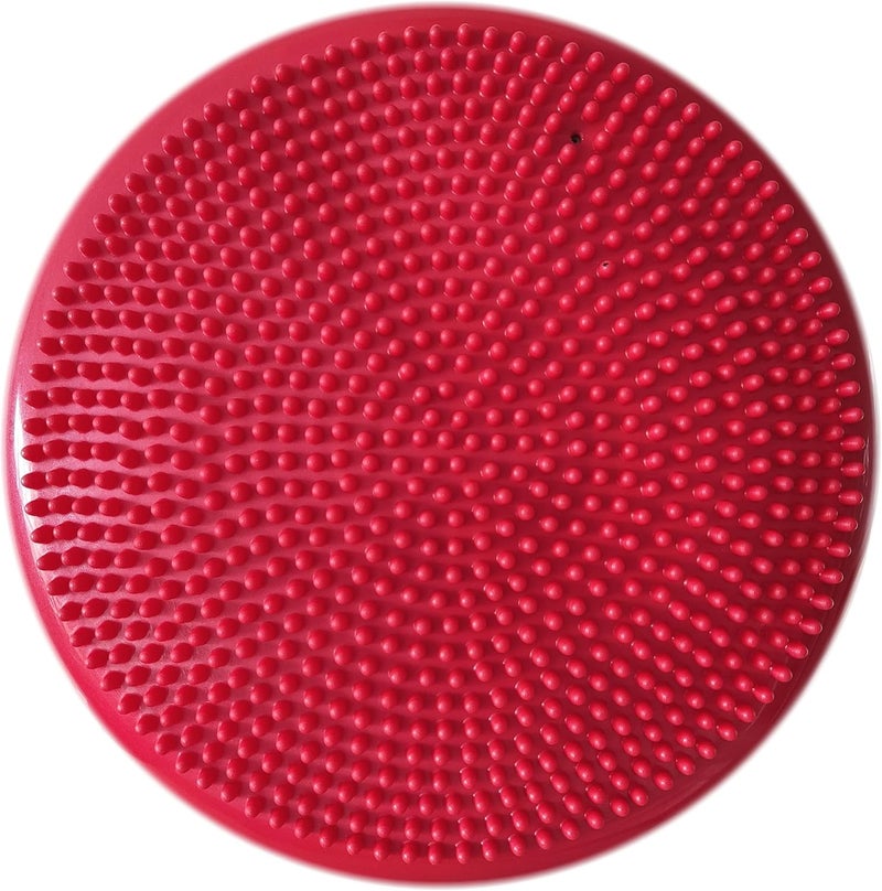 AppleRound Inflated Wobble Cushion with Hand Pump, Air Stability Board (Extra Thick), Core Balance Disc for Adults, Sensory Wiggle Seat for Kids, Flexible Seating for All Age, 13.5in / 34cm Diameter - Image 2