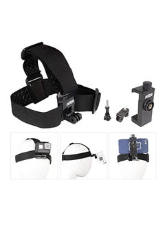 Hihonor Head-Mounted Mobile Phone Holder,First-Person View Video Outdoor Live Shooting Bracket with Phone Clip(4"-7") for iPhone Samsung Smartphones and GoPro Insta360 Sony DJI Action Camera Head Mount Strap  - Image 2
