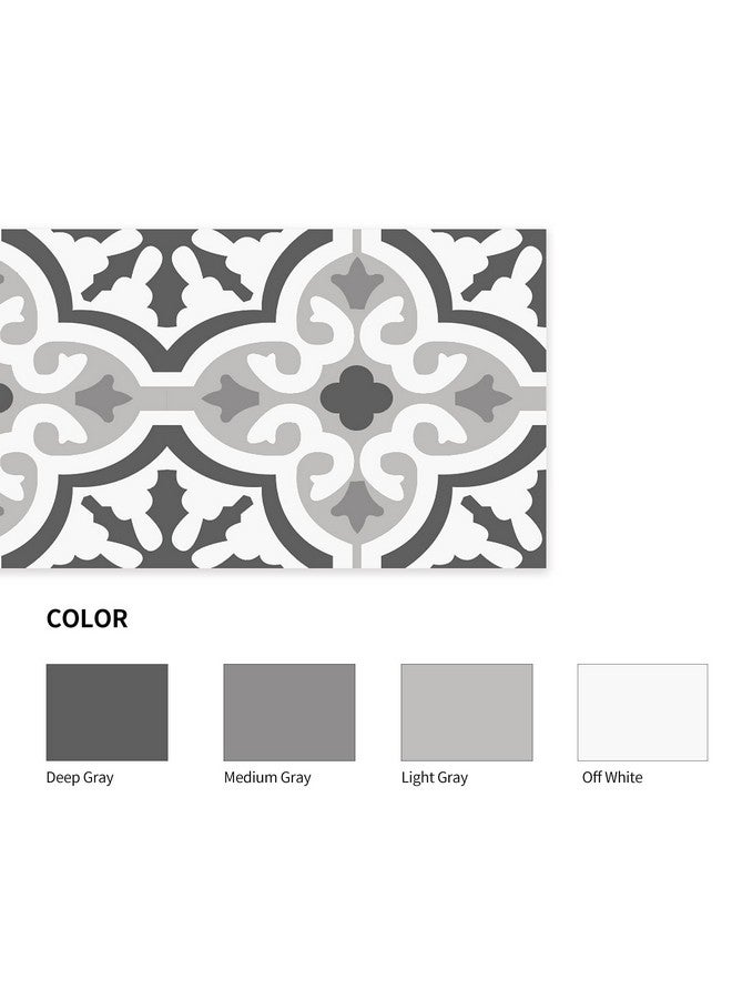 FUNLIFE 14 Strips Peel And Stick Stair Risers Stickers, Self Adhesive Vinyl Stair Stickers Decals, Staircase Murals Decor For Steps, 39.37"X7.09", Moroccan Pattern - Image 2