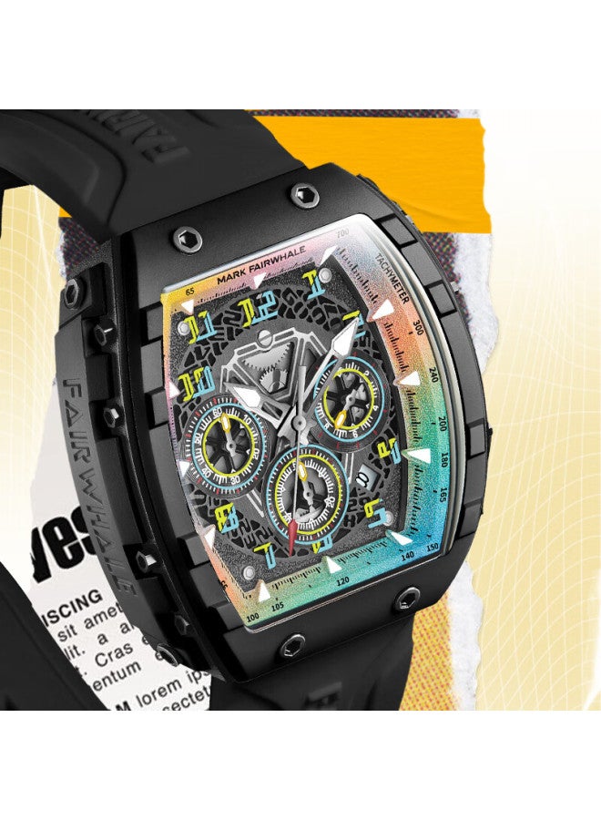 Fairwhale Fantasy Series Men's Sports Watch Dopamine Mechanical Windproof Waterproof National Watch Back-to-school Gift For Boyfriend Black - Image 5