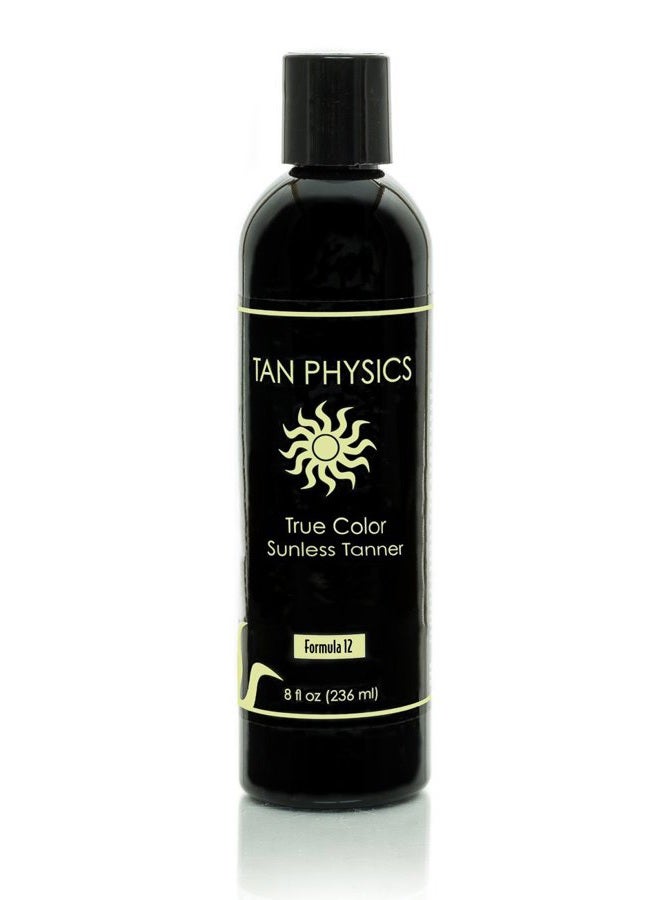 Tan Physics True Color w/ 5 FREE pairs of application gloves/ Sunless Tanner 8 fl oz  - Image 1