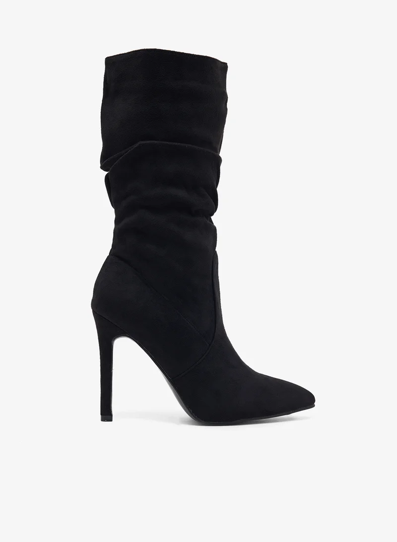 ELLA Pointed Toe Stiletto Heel Mid Calf Boots