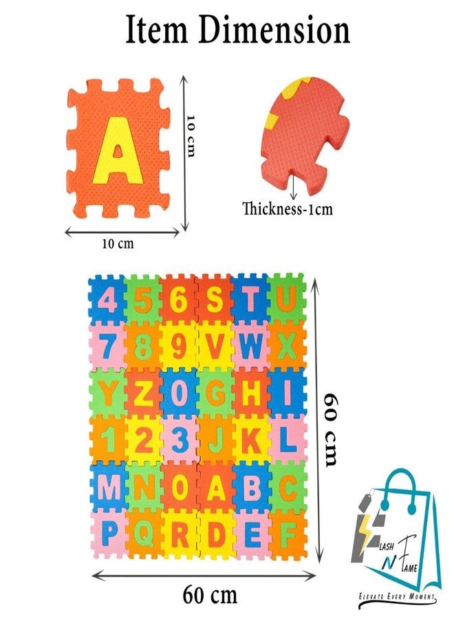 FLASH N FAME Alphabet & Number Mat for Kid's | 10mm Thick - Image 2