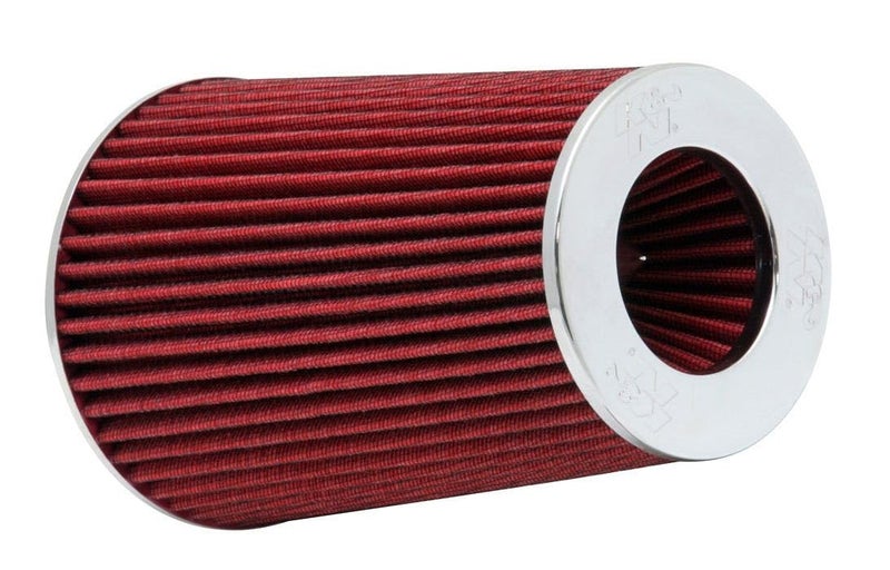 K+N K&N High-Flow Original Lifetime Universal Clamp-On Air Filter: Performance, Premium, Washable: Flange Diameter: 4 In, Filter Height: 9.5 In, Flange Length: 1.125 In, Shape: Round Tapered, RG-1002RD - Image 1