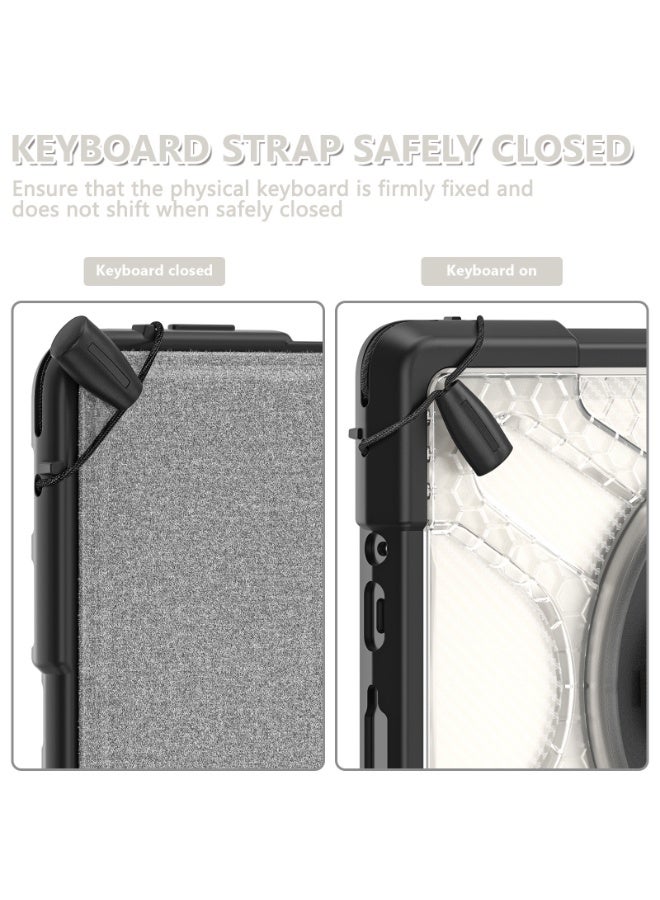 عام غطاء واقي متوافق مع مايكروسوفت سيرفس جو/جو 2/جو 3، مزيج TPU وPC مقاوم للصدمات مع حامل دوار 360 درجة وحزام يد. - Image 5