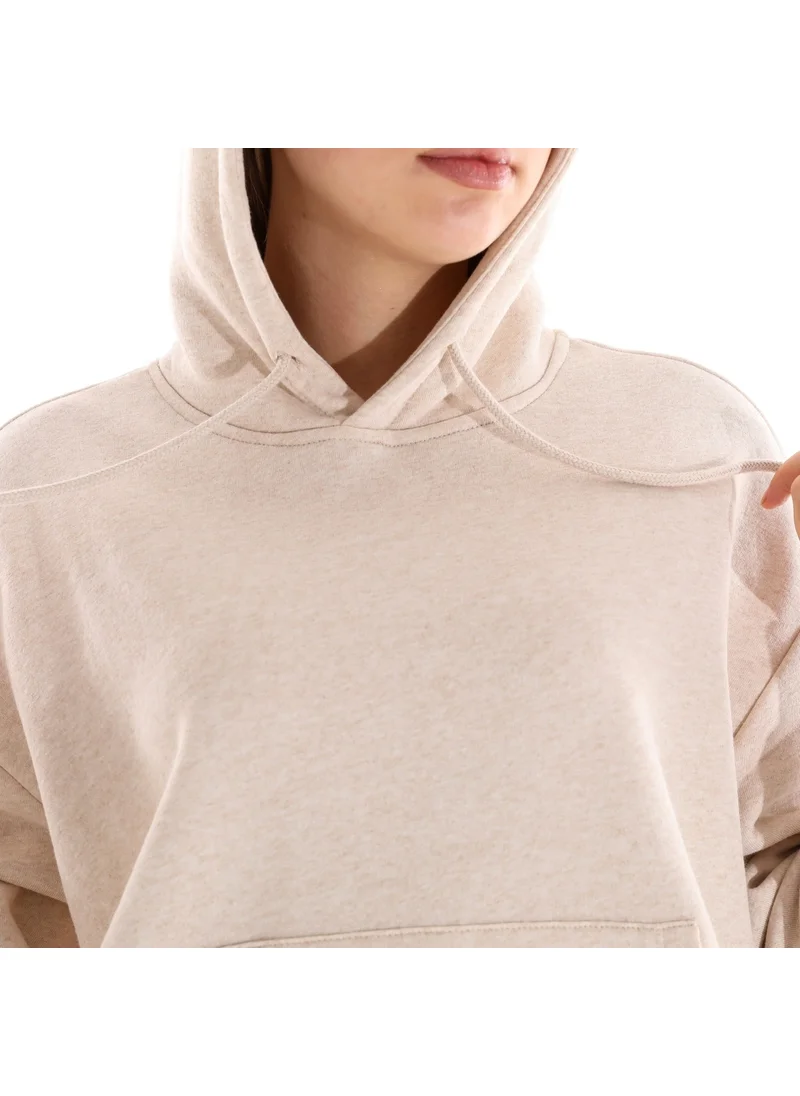 Defy'S Women's Hooded Sweatshirt Beige