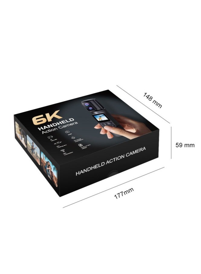 6KU 6K 50MP HD handheld sports camera with 360 degree EIS level anti shake camera WiFi for real-time transmission - Image 2