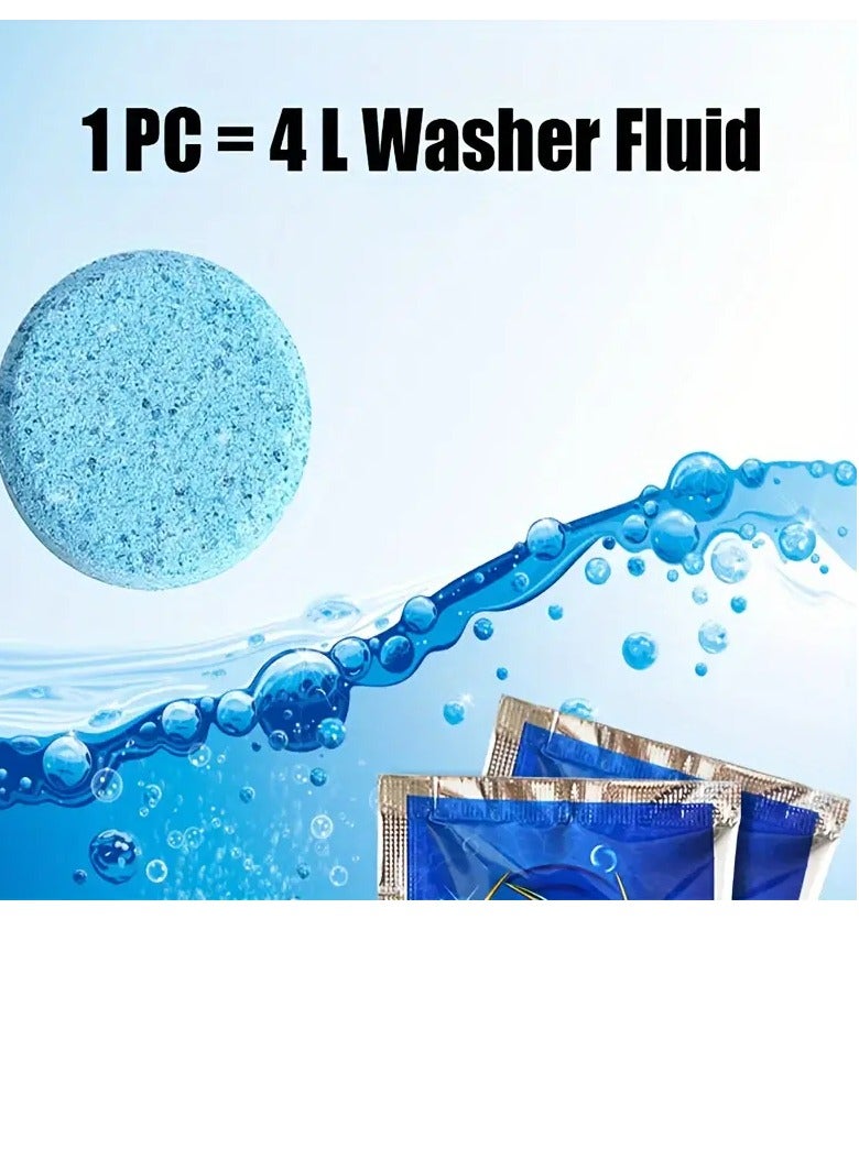 PAMEER 50 Pieces Car Windshield Glass Concentrated Washer Tablets, Solid Car Effervescent Tablets for Oil And Stain Removal, Windscreen Wiper Cleaning, Kitchen, Tables, Glass Windows, and Shelves  Cleaning.  - Image 5