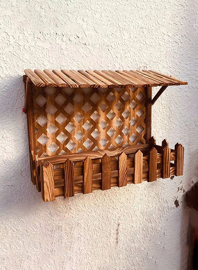 HOME TASTE Hometaste Wooden Flower Pot Plant Pots Wooden Pots Garden Flowers Vase Hanging Flowers Basket Wooden Flower Vase Wooden Hanging Flower Basket Flower Planters Pots Boxes Container 