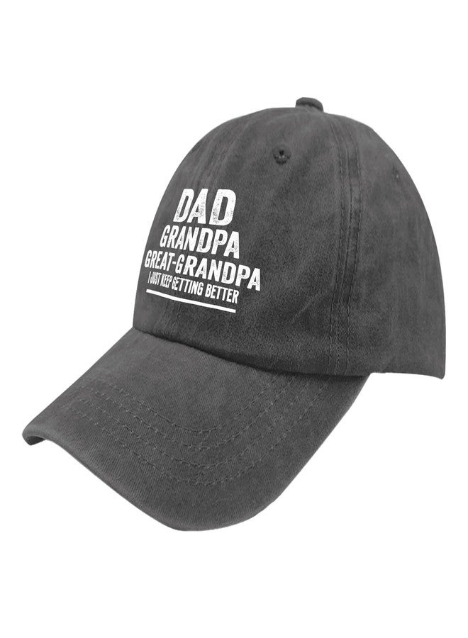 Paunook Dad Grandpa Great Grandpa Baseball Cap River Hat Pigment Black Baseball Hat Gifts for Mom Beach Hat - Image 2