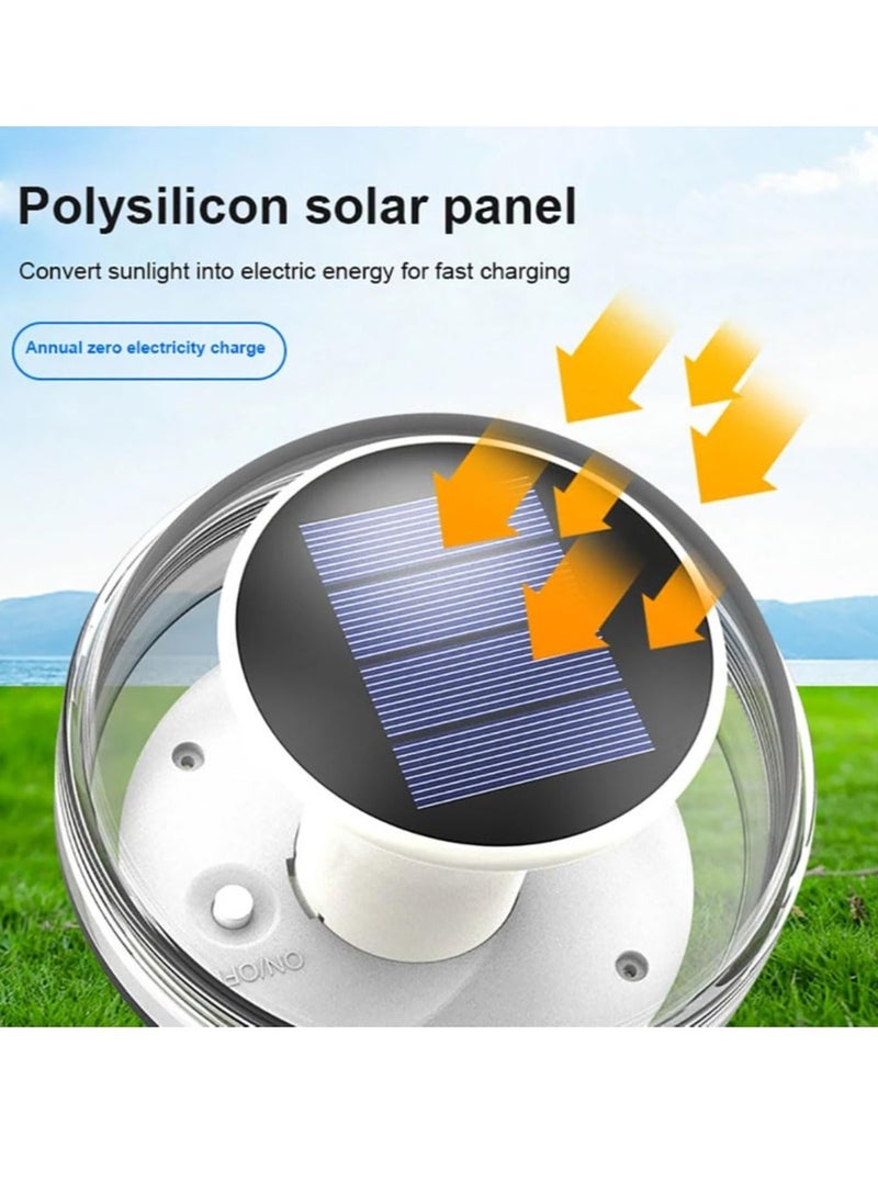 Excefore Swimming Pool Light, Light Control Solar Swimming Pool Light, Garden Lamp, Waterproof Solar Floating Light, Water Floating Light, for Aquarium, Vase, Pond, Swimming Pool, Garden, Party  - Image 3