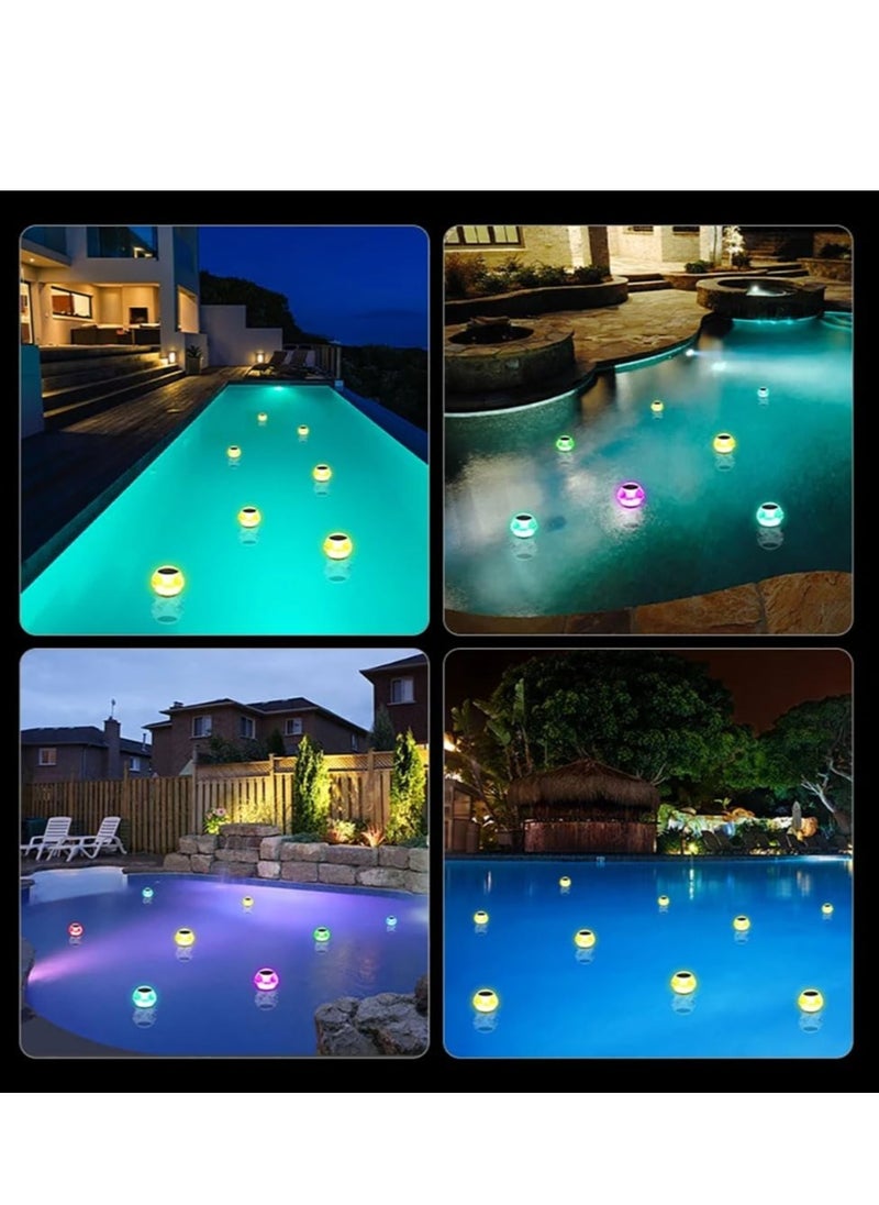 Excefore Swimming Pool Light, Light Control Solar Swimming Pool Light, Garden Lamp, Waterproof Solar Floating Light, Water Floating Light, for Aquarium, Vase, Pond, Swimming Pool, Garden, Party  - Image 5