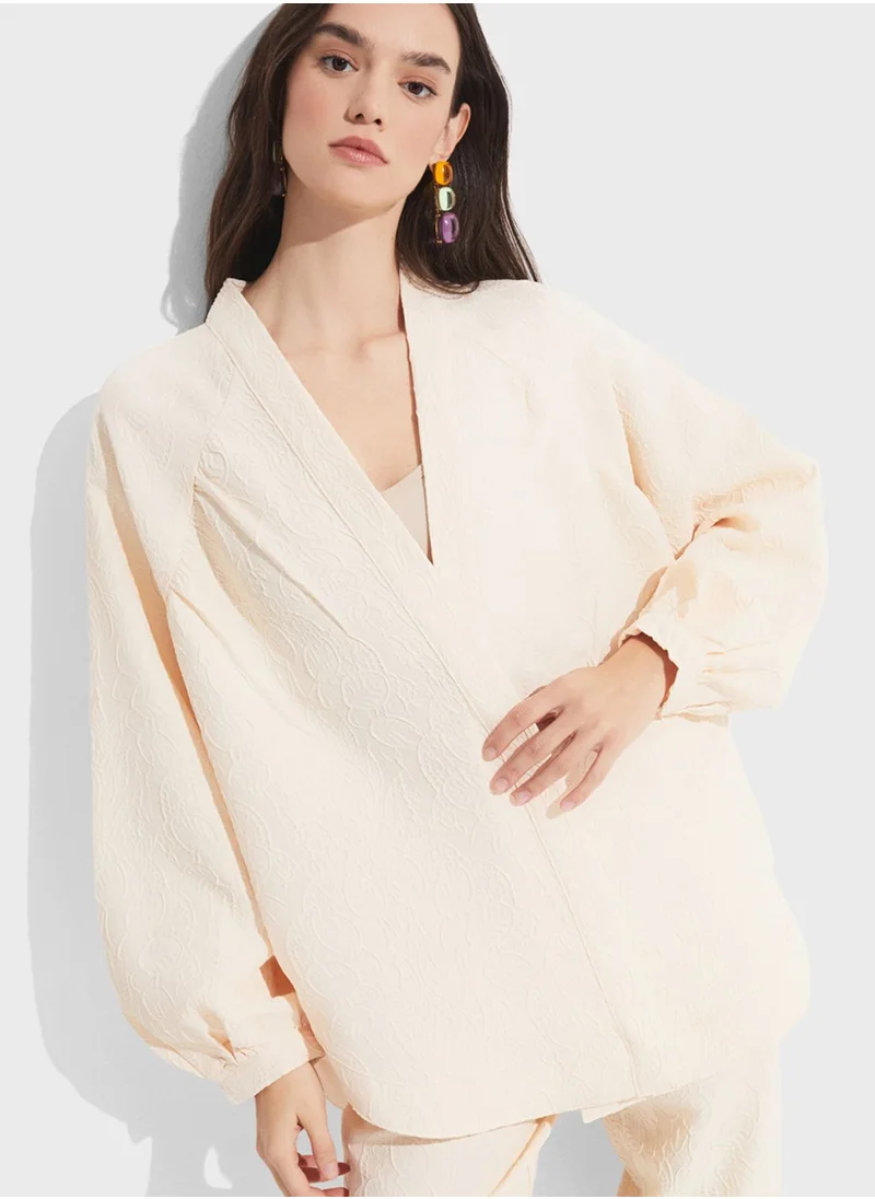 JUNE Puff Sleeves Kimono