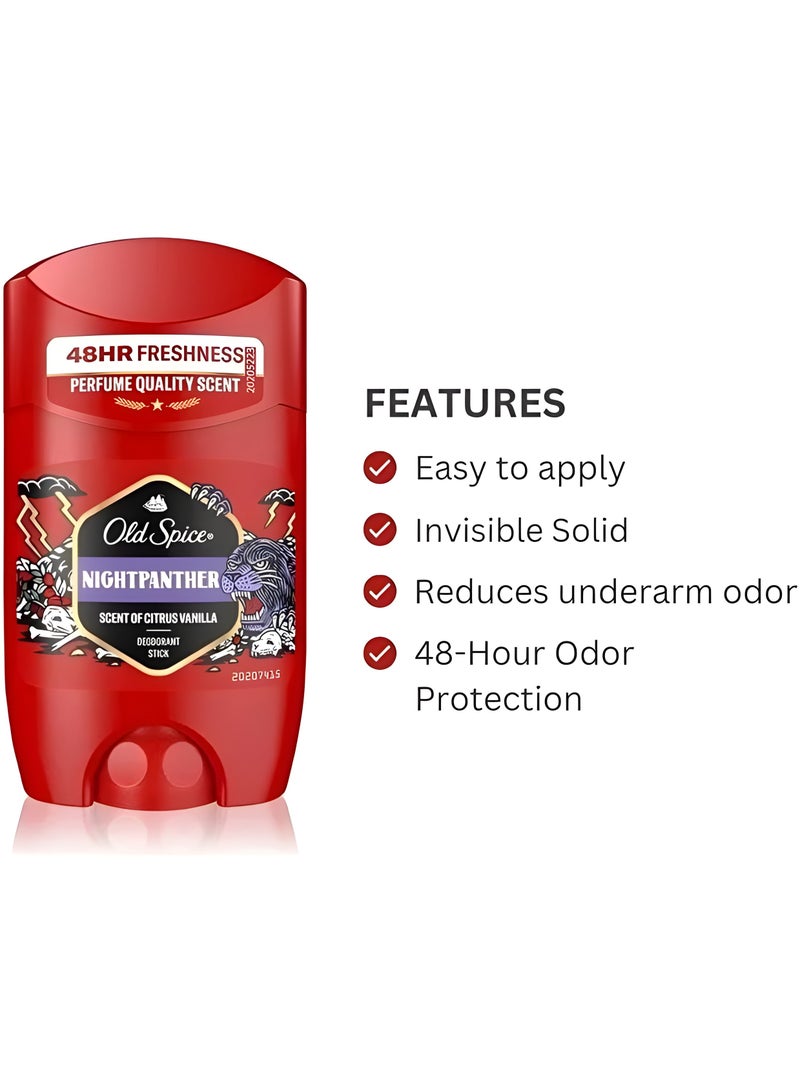 Old Spice مزيل العرق ستيك نايتمثير برائحة الحمضيات والفانيليا 50 مل - Image 3