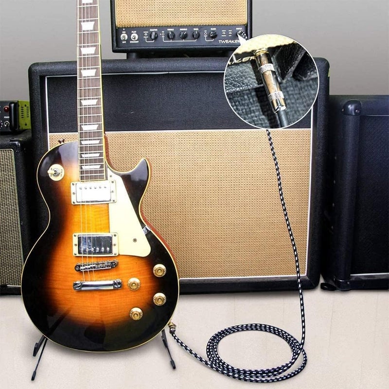 10 ft Guitar Cable - Electric Instrument Cable for Bass and Guitar Amplifiers - Image 2