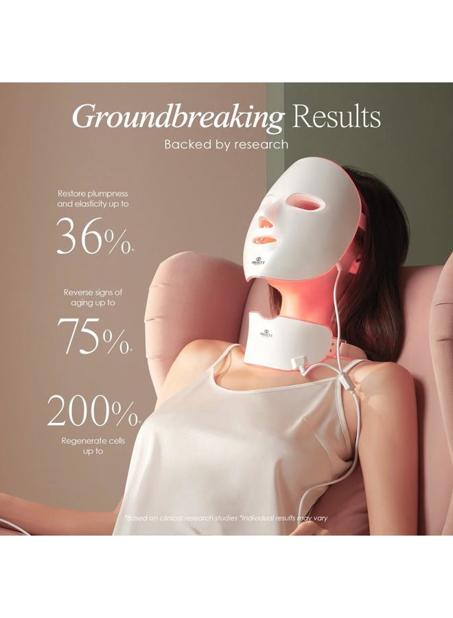 Project E Beauty LightAura Plus LED Light Therapy Mask by Project E Beauty | LED Face & Neck Mask | Skin Rejuvenation | 7 Colors | Anti Aging | Reduce Wrinkles | Anti-inflammation | Brightening Skincare Mask - Image 4