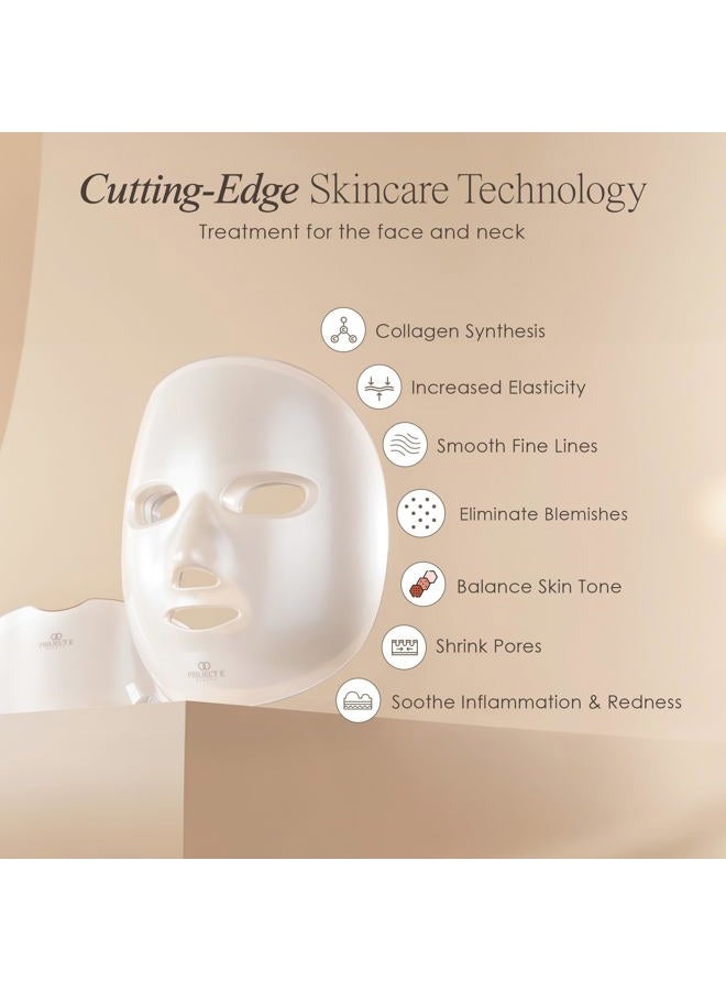 Project E Beauty LightAura Plus LED Light Therapy Mask by Project E Beauty | LED Face & Neck Mask | Skin Rejuvenation | 7 Colors | Anti Aging | Reduce Wrinkles | Anti-inflammation | Brightening Skincare Mask - Image 2