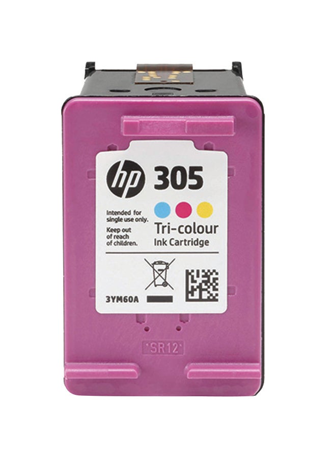 HP خرطوشة حبر 305 أصلية ثلاثية الألوان طراز 3YM60AE متعدد الألوان - Image 3