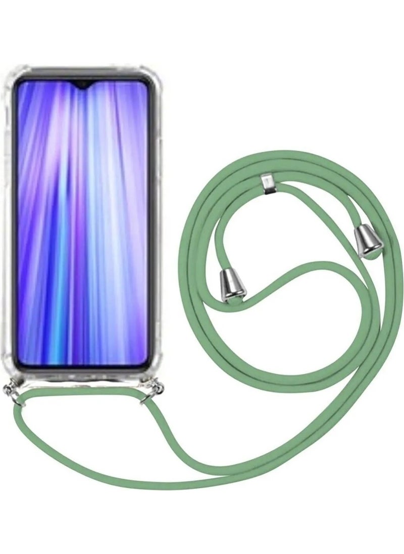TahTicMer Samsung Galaxy S21 Fe Compatible Case Silicone Rope Neck Strap Shock Absorbing Antishock Cover TPU  - Image 1