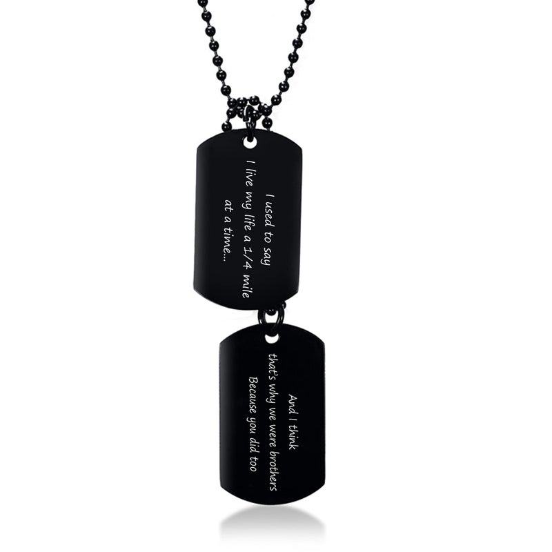 VNOX Mens 18k Gold Plated Stainless Steel Double Plain Dog Tag Dangling Pendant Necklace,Bead Chain 24" - Image 1